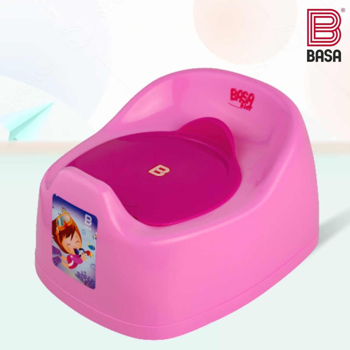 BASA - Bacín Anatomico Baby Basa Niña Fucsia