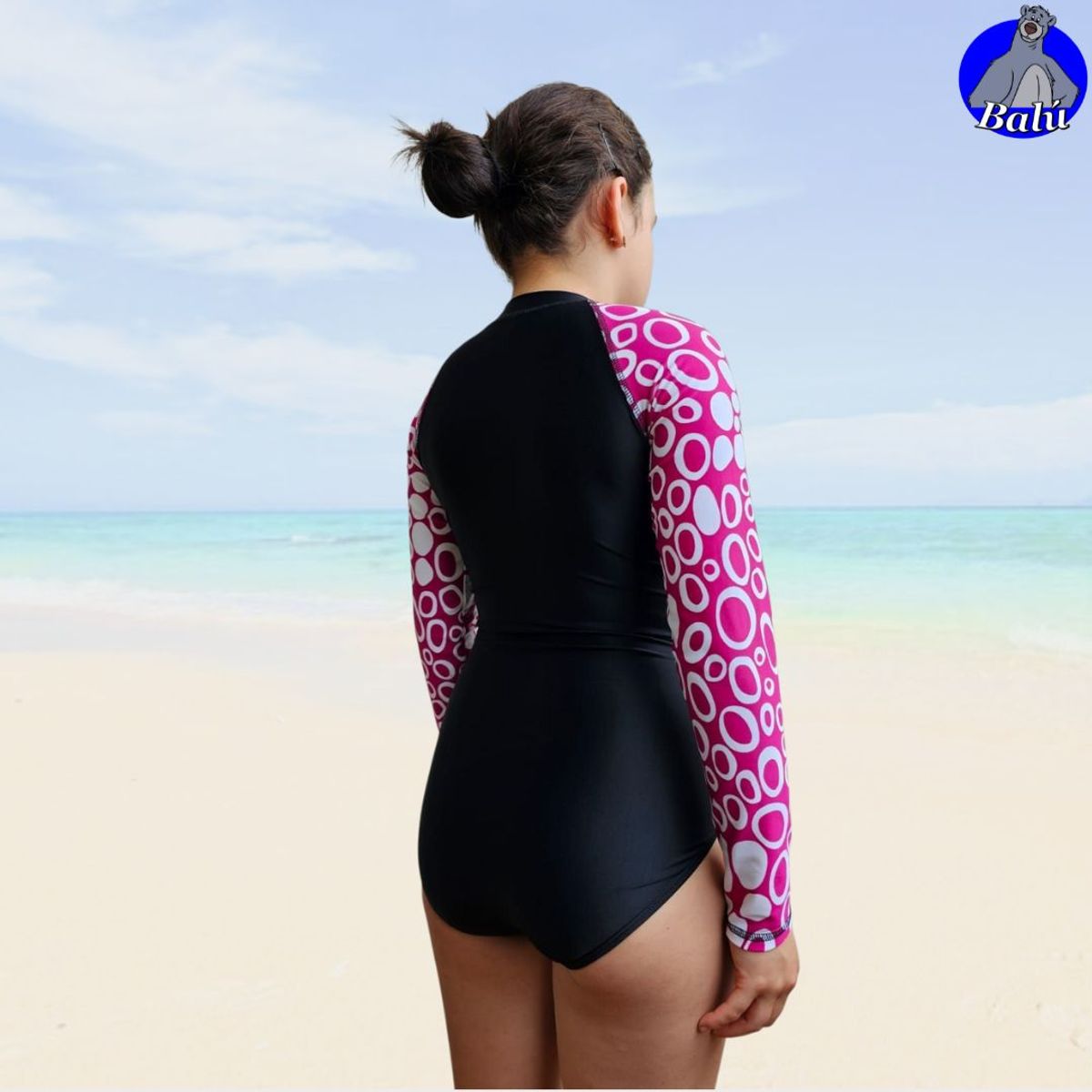 GENERICO - Ropa de baño enteriza para niñas y teen