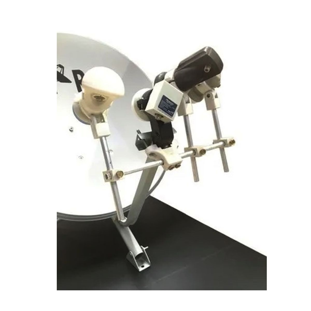 SAT PCS - Bracket para ANTENA PARABOLICA KU - Agrega 3 satélites a tu antena parabólica