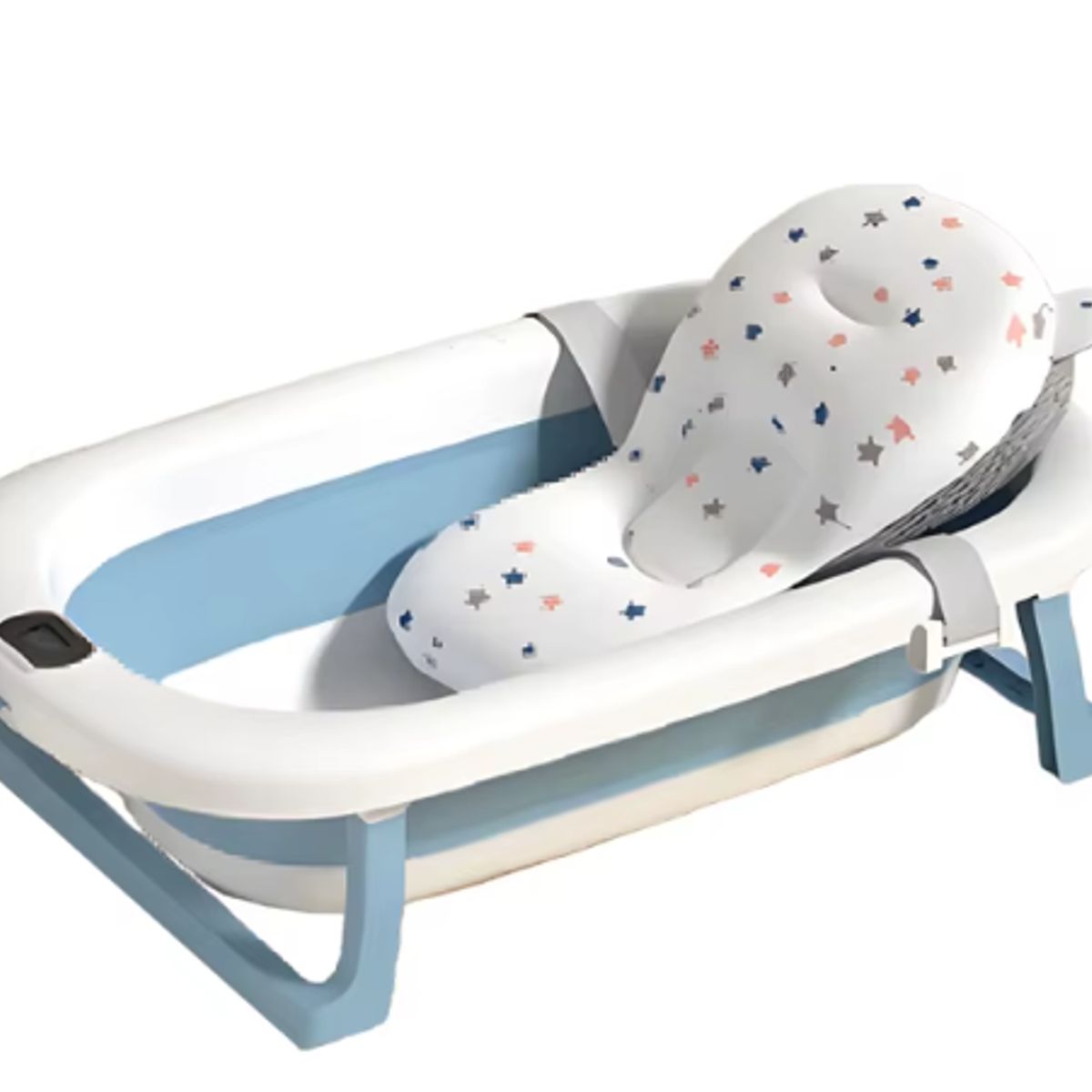 GENERICO - Bañera digital para bebés con sensor de temperatura Azul