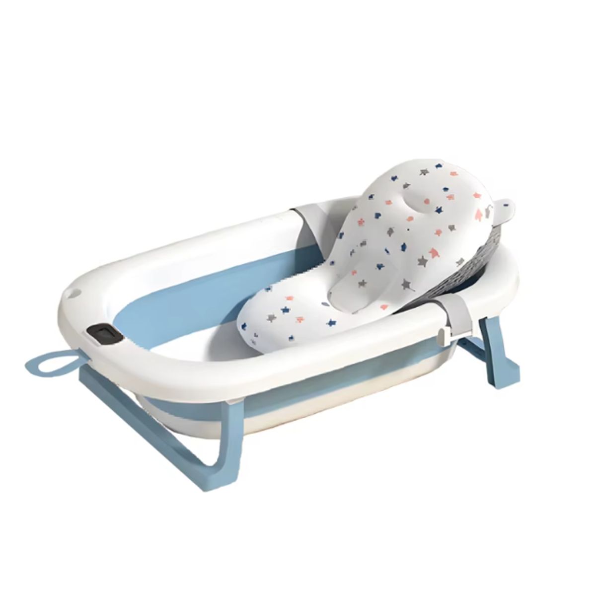 GENERICO - Bañera digital para bebés con sensor de temperatura Azul