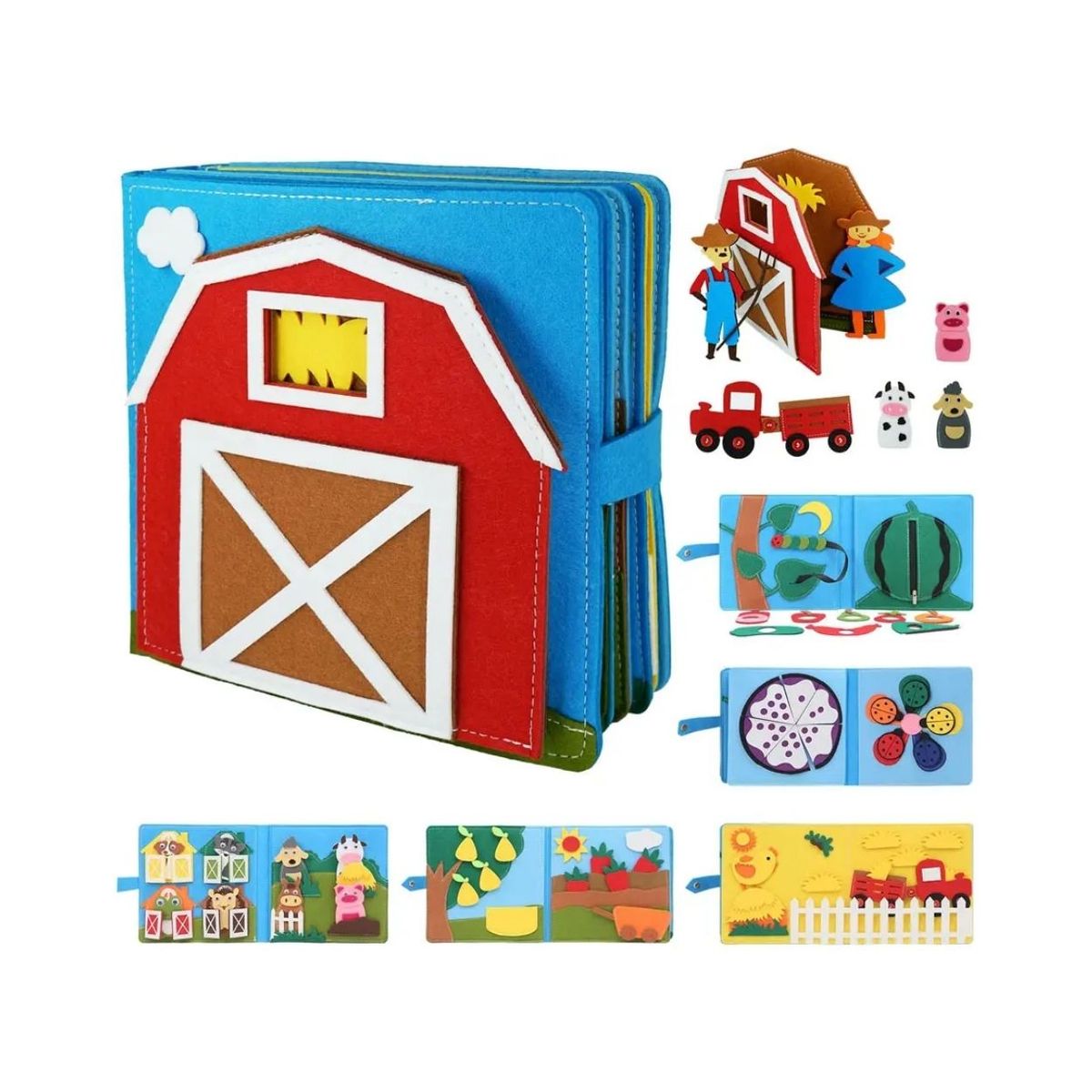 GENERICO - Libro de Actividades Sensoriales Montessori Granjita