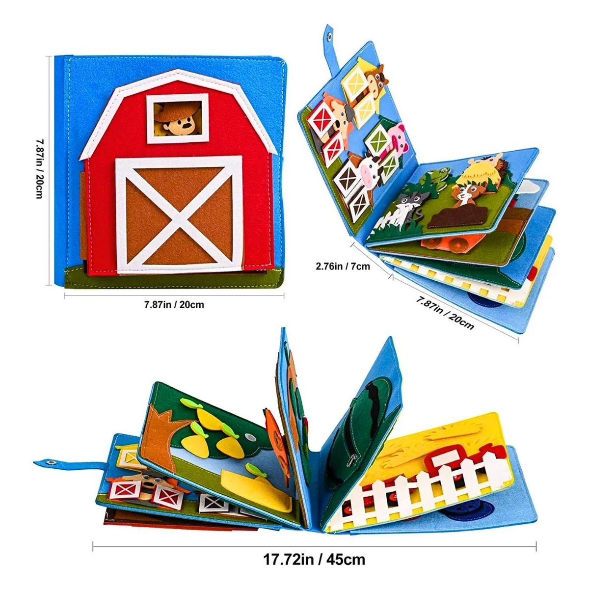 GENERICO - Libro de Actividades Sensoriales Montessori Granjita