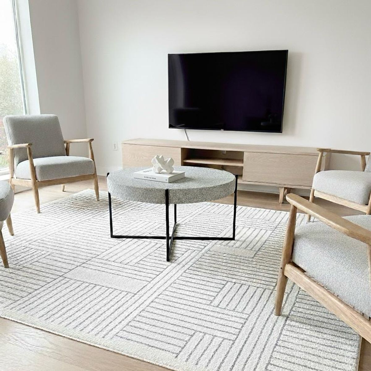 SLATERS PERU - MESA DE CENTRO DE PIEDRA NATURAL MODELO LUNA