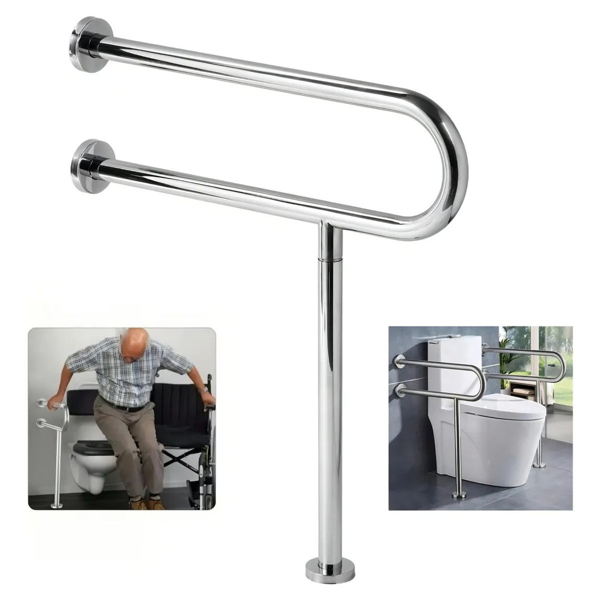 EVERSO - Barra De Seguridad Para Discapacitados De Acero Inoxidable