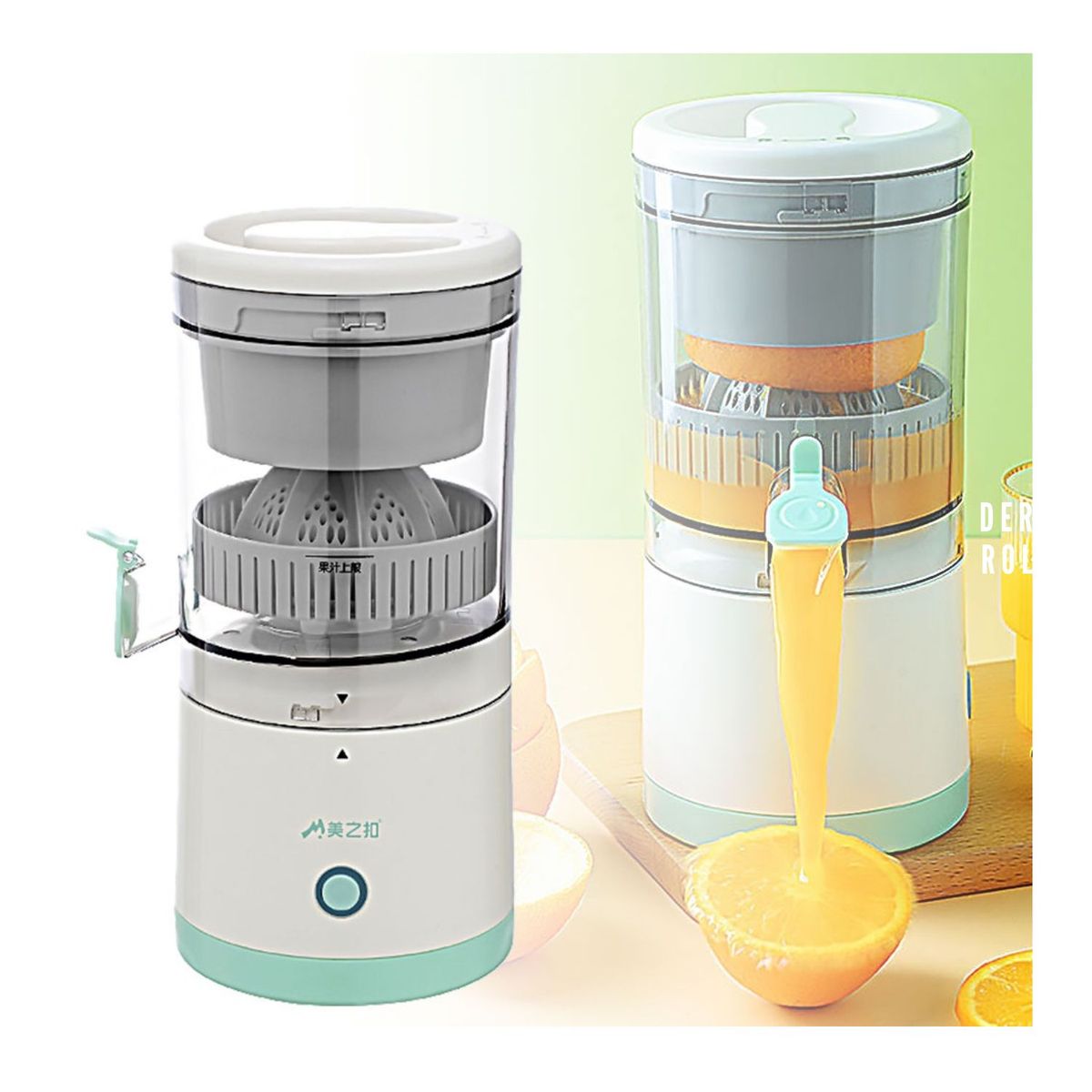 ROHS - Exprimidor de Naranjas Eléctrico Portátil Recargable