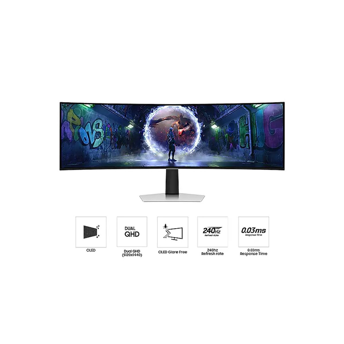 SAMSUNG - MONITOR ODYSSEY G9 240hz 003ms SAMSUNG 49 5K HDR10 FreeSync PREMIUN