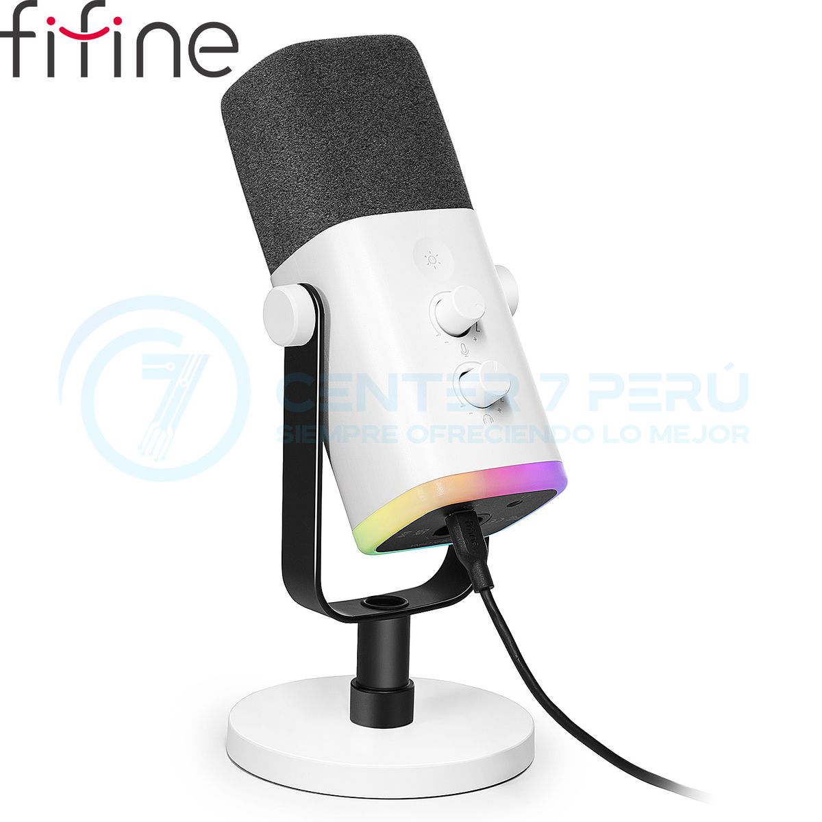 FIFINE - Micrófono Fifine AM8 WHITE Dinámico
