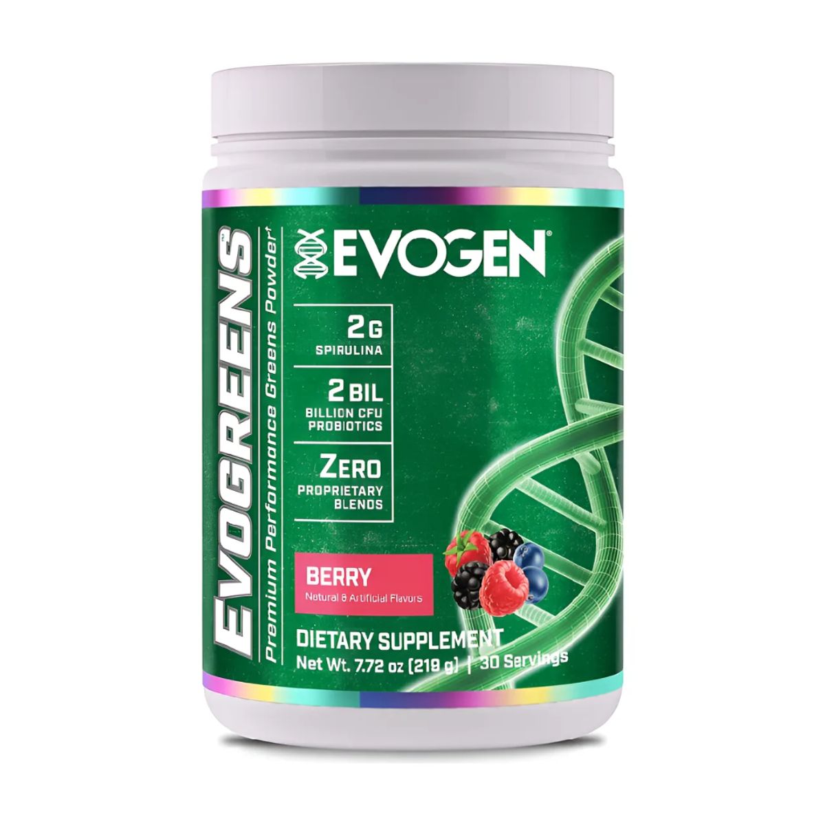 EVOGEN - Evogreens Jugos Verdes 30 servicios - Berry + Shaker