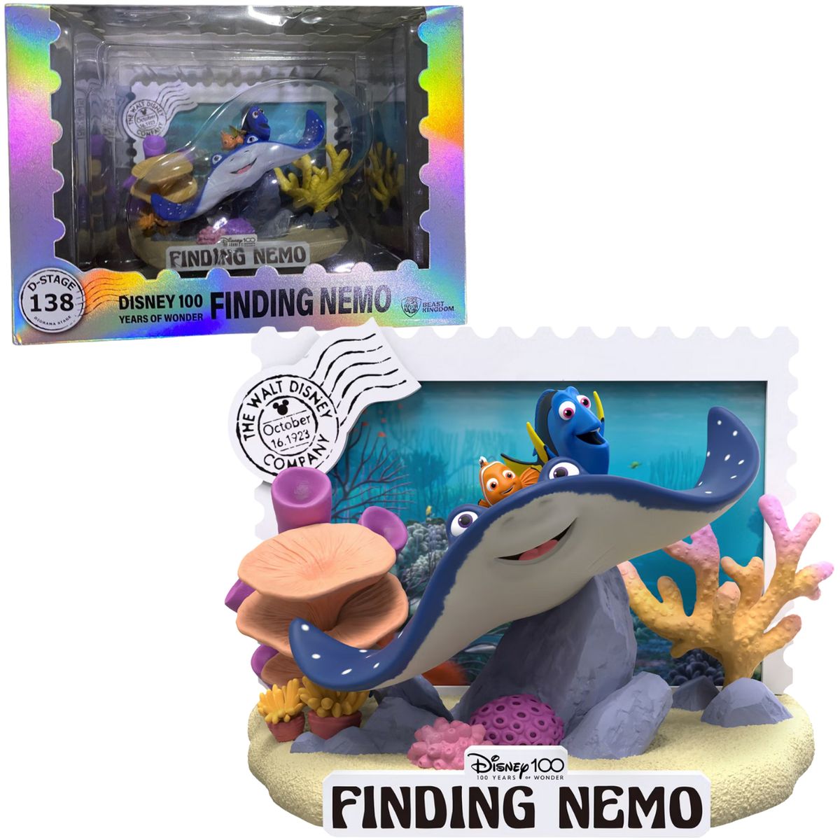 DISNEY CLASICOS - Estatua Nemo Dory Buscando a Nemo - Disney 100 Años DS-138