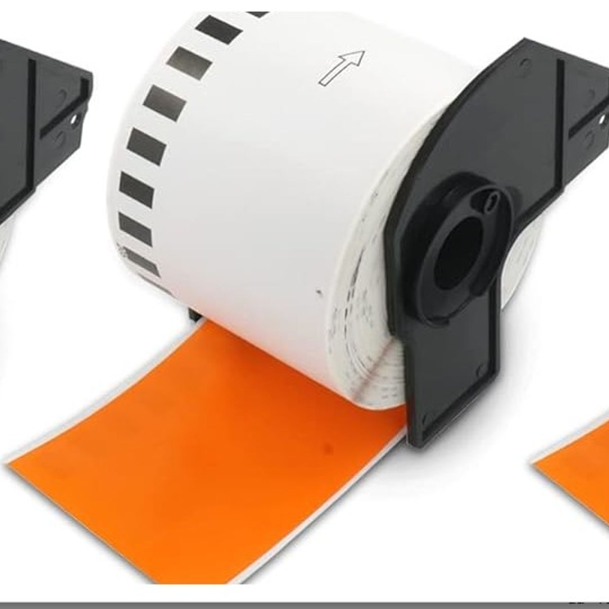 GENERICO - ETIQUETAS DE COLOR NARANJA DE 62MM X 30 METROS PAPEL TERMICO DK22205