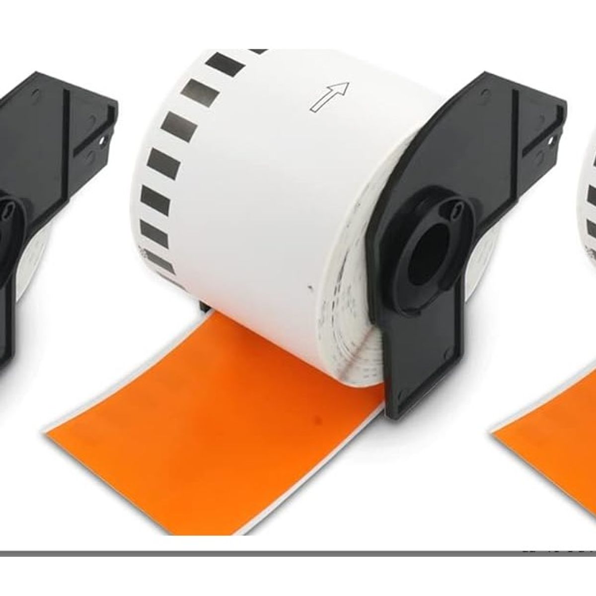 GENERICO - ETIQUETAS DE COLOR NARANJA DE 62MM X 30 METROS PAPEL TERMICO DK22205
