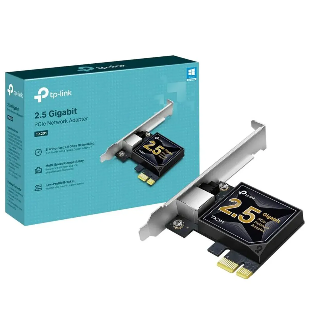 TP LINK - Tarjeta de Red Pci Express Tp-Link TX201 2.5 Gigabit