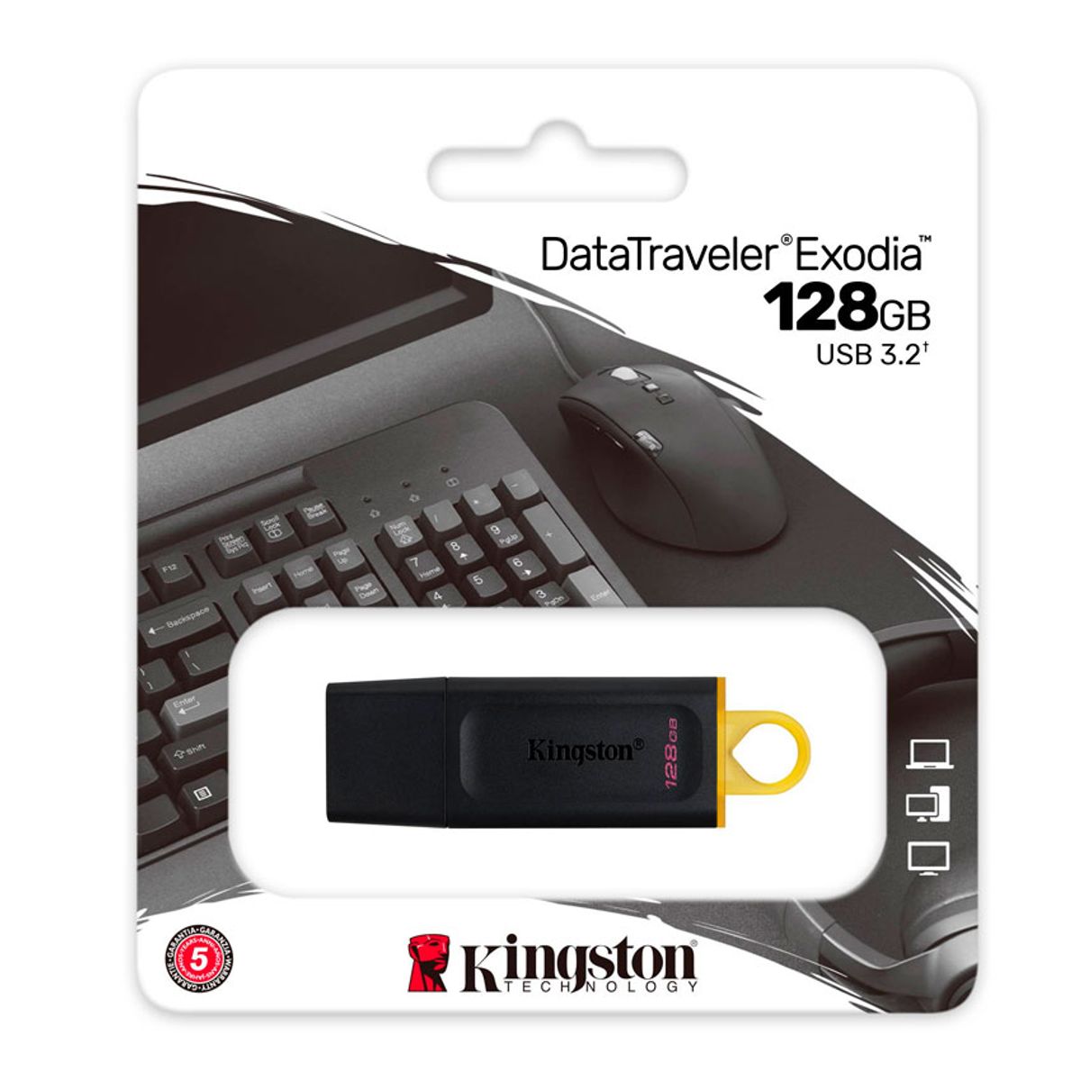 KINGSTON - Unidad Flash USB Kingston DataTraveler Exodia 128GB USB 3.2 Gen 1