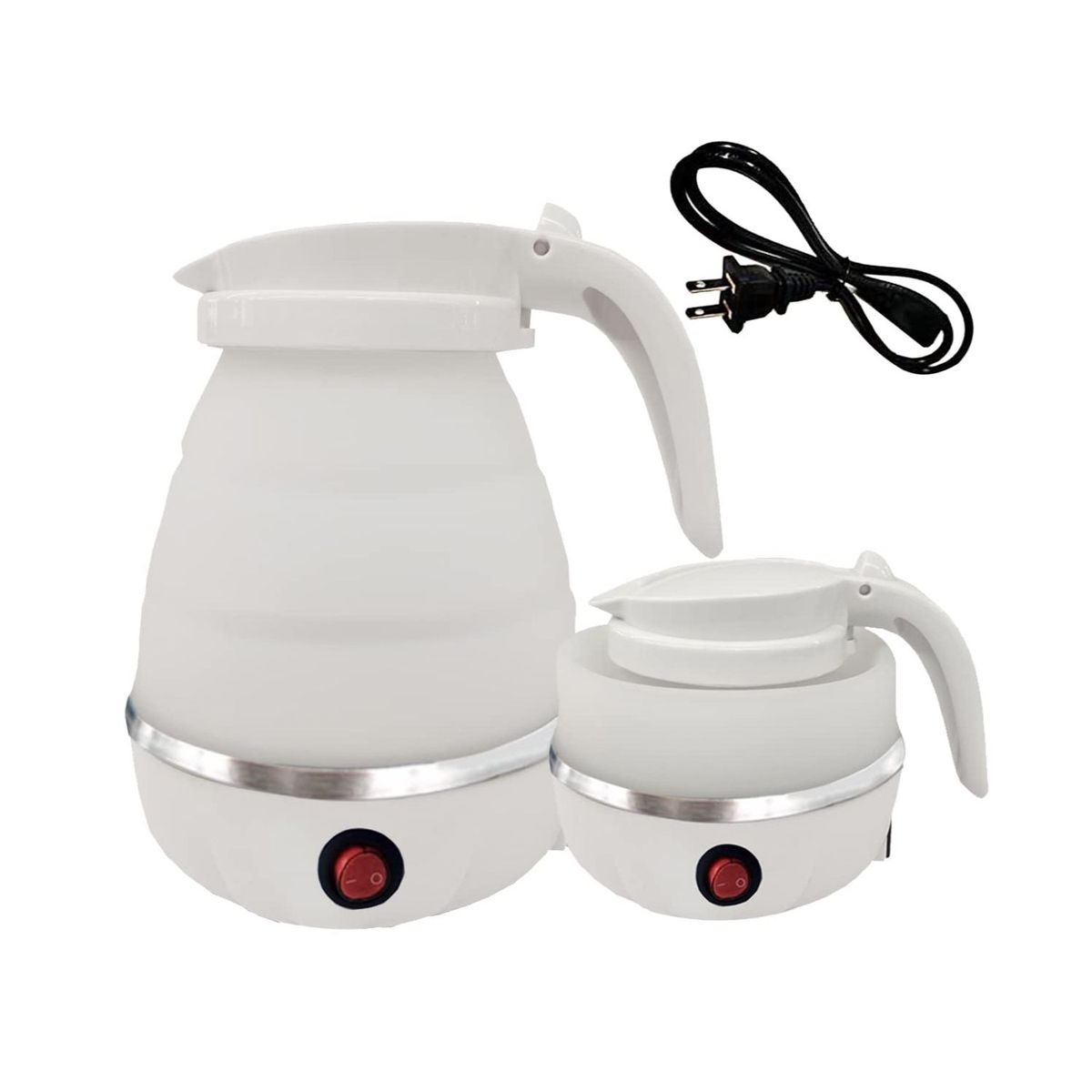 OEM - Hervidor  Eléctrico Plegable De Silicona - Blanco 600ml