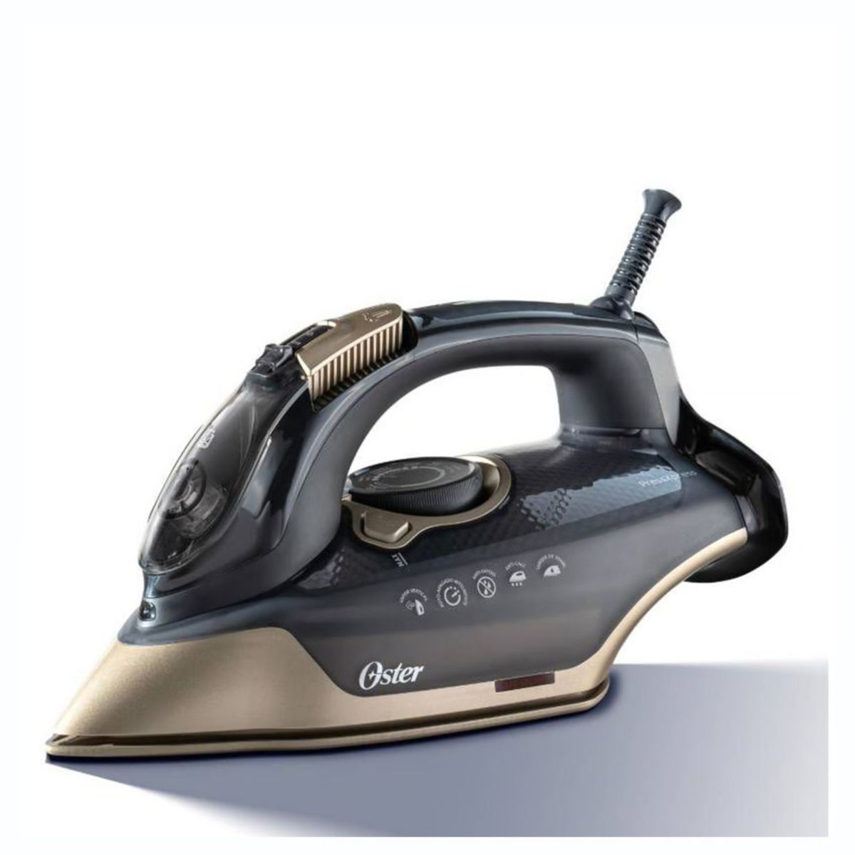 FOSTER GRANT - Oster Plancha de Vapor Pressxpress1700 W de Potencia Negra y Dorada