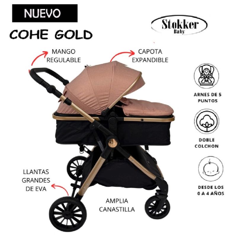 STOKKER BABY - COCHE MOISES  GOLD MANGO REGULABLE STOKKER BABY
