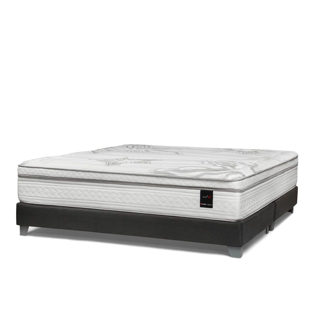 ROSEN - Cama Box Tarima Art 4 Queen + 2 Almohadas Memory Max