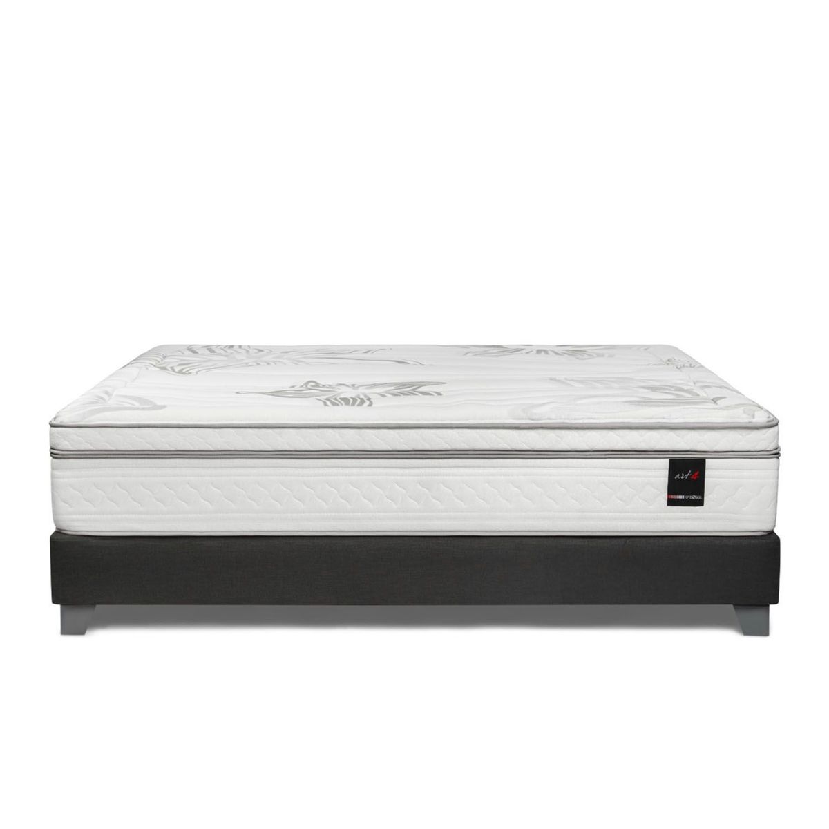ROSEN - Cama Box Tarima Art 4 Queen + 2 Almohadas Memory Max