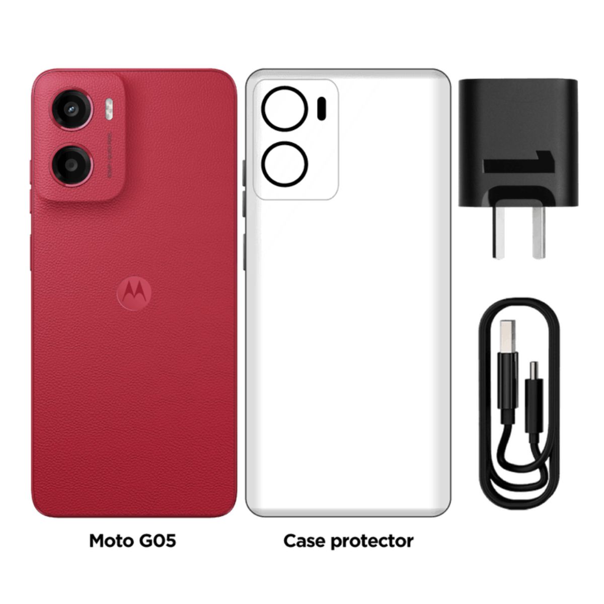 MOTOROLA - CELULAR MOTOROLA MOTO G05 4GB RAM 64GB ROM - ROJO