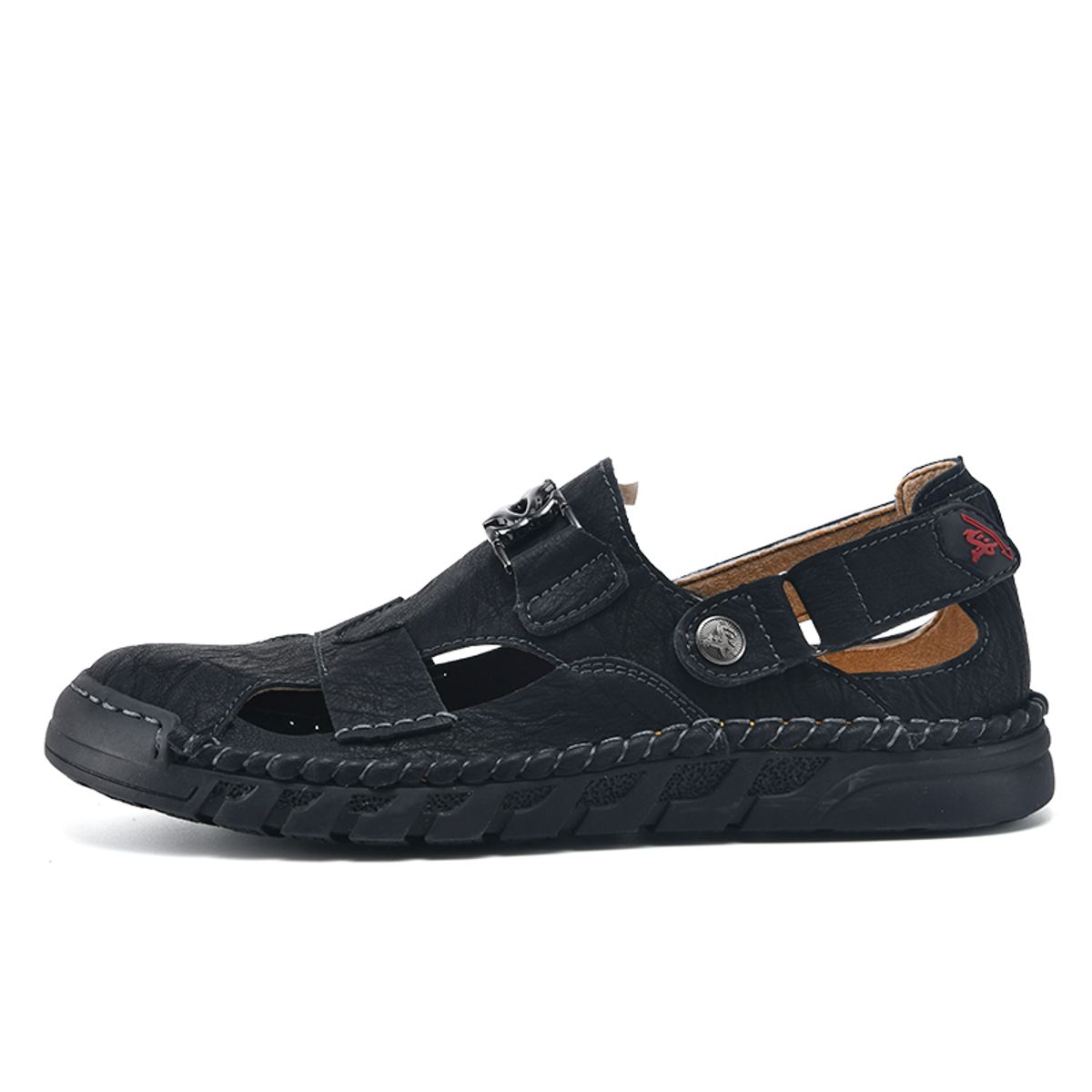 SHANDIAN - Sandalias Hombre Negro