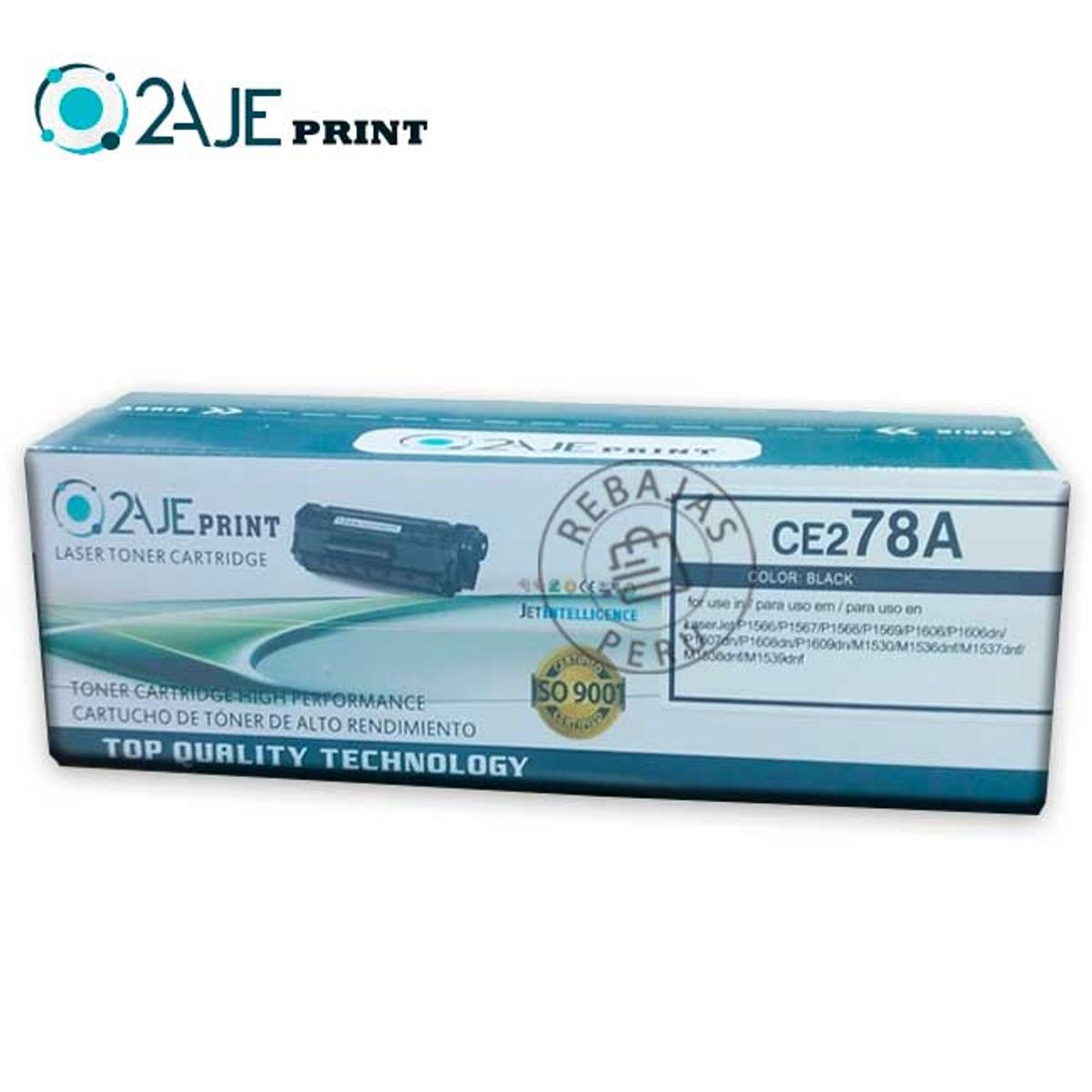 2AJE PRINT - Toner Compatible 78a Ce278a Negro P1606p1536 2100pag - Negro