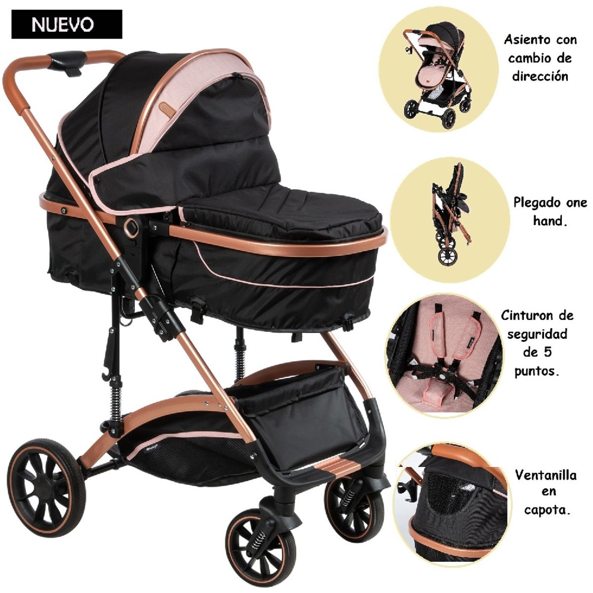 EBABY - Nuevo Coche Moises Plegable Sundance