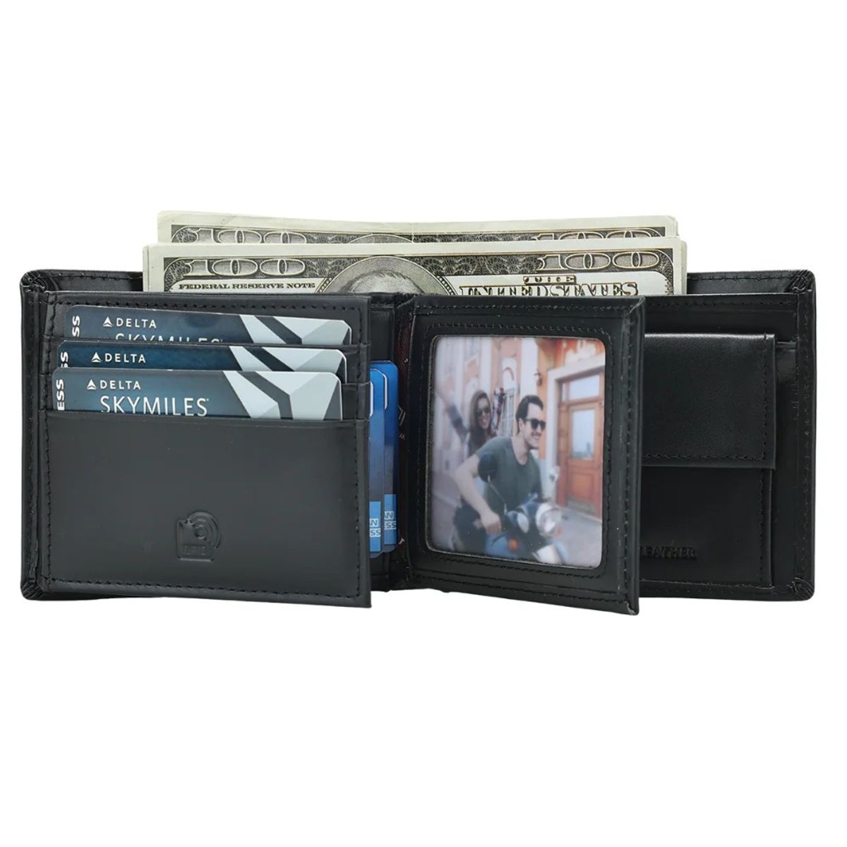 ARMUZ - Billetera Clásica de Cuero Vacuno con RFID 8866 Hombre