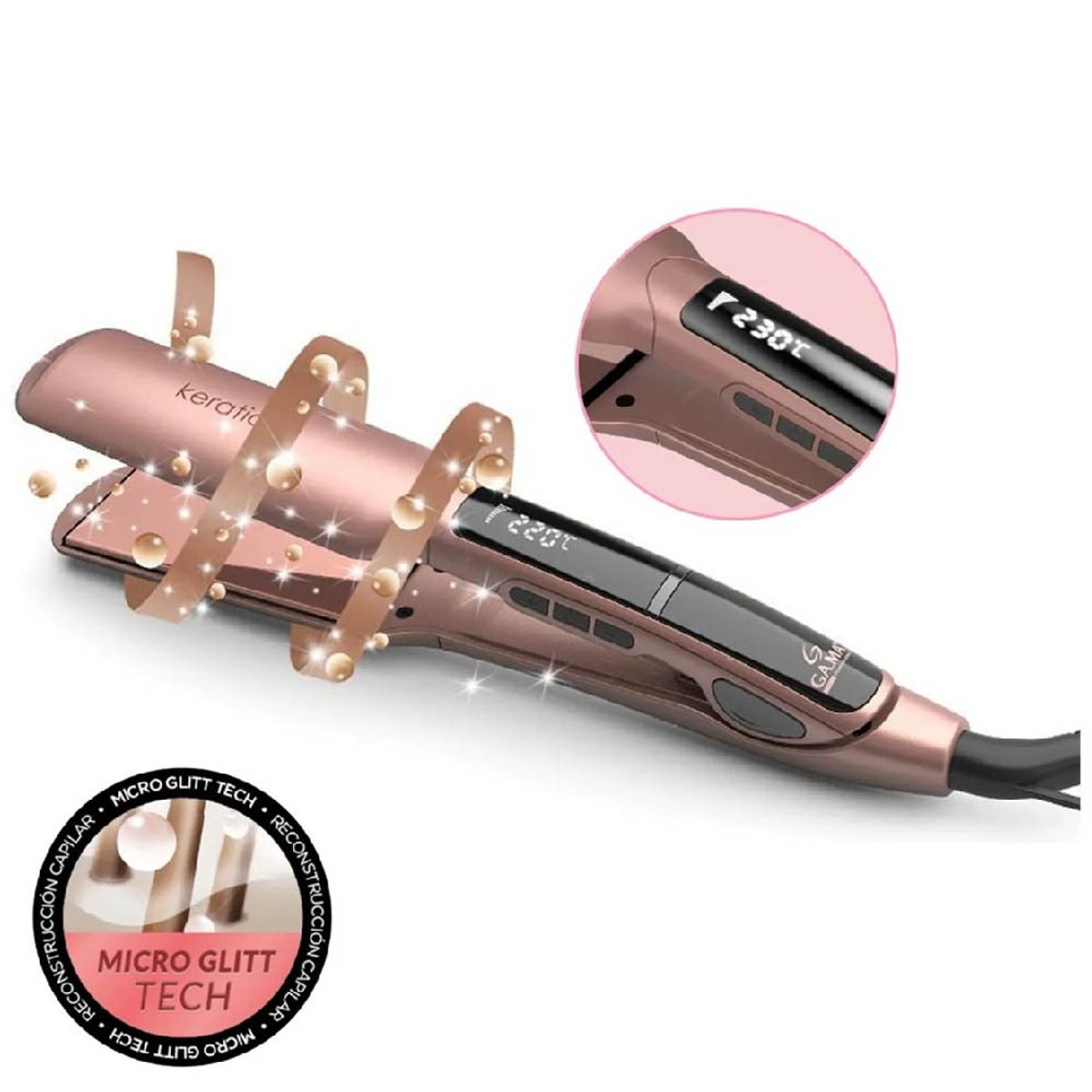 GAMA - Plancha Alisadora GAMA Keration X-Wide Keration -D