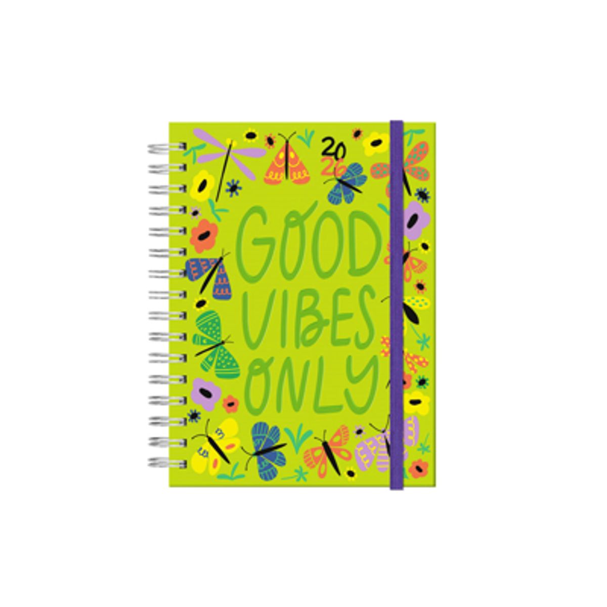 GENERICO - AGENDA DIARIA  ANILLADA CASTELLI 2026 - BUENAS VIBRAS