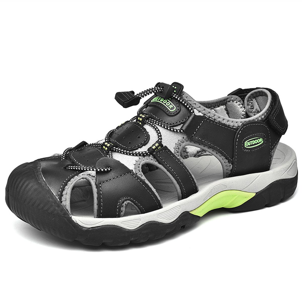 SHANDIAN - Sandalias Hombre Negro