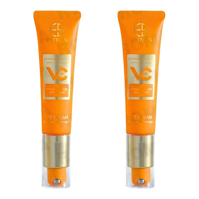 GENERICO - PACK 2 CREMA PARA OJOS VITAMINA C CON ÁCIDO HIALURÓNICO 30G ESTELIN