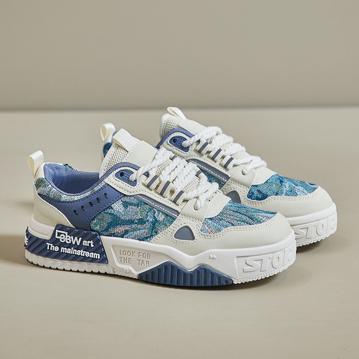 SHANDIAN - Zapatillas Mujer Azul