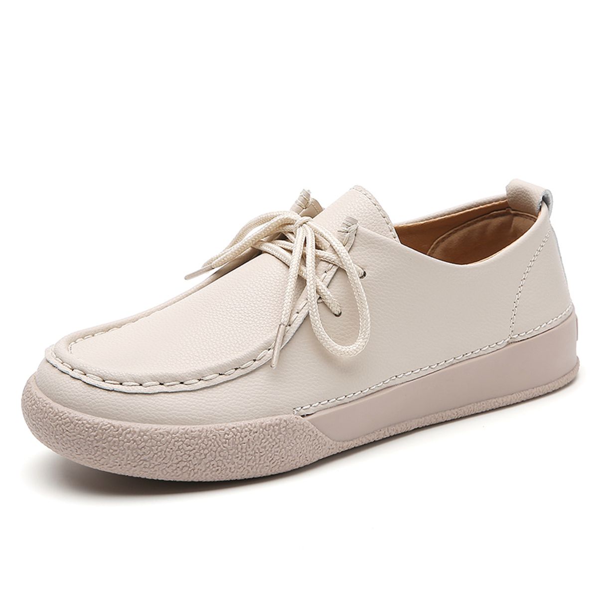 SHANDIAN - Zapatillas Mujer Beige