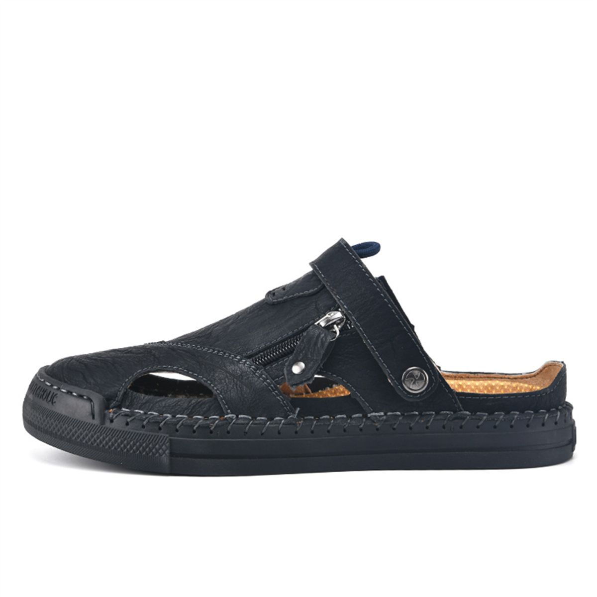 SHANDIAN - Sandalias Hombre Negro