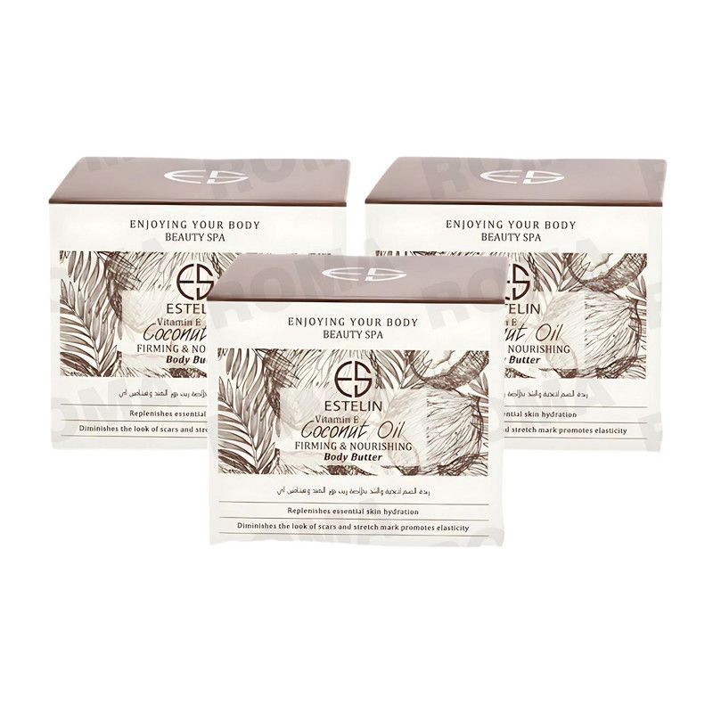 GENERICO - PACK 3 EXFOLIANTE DE ACEITE DE COCO Y VITAMINA E 250G ESTELIN