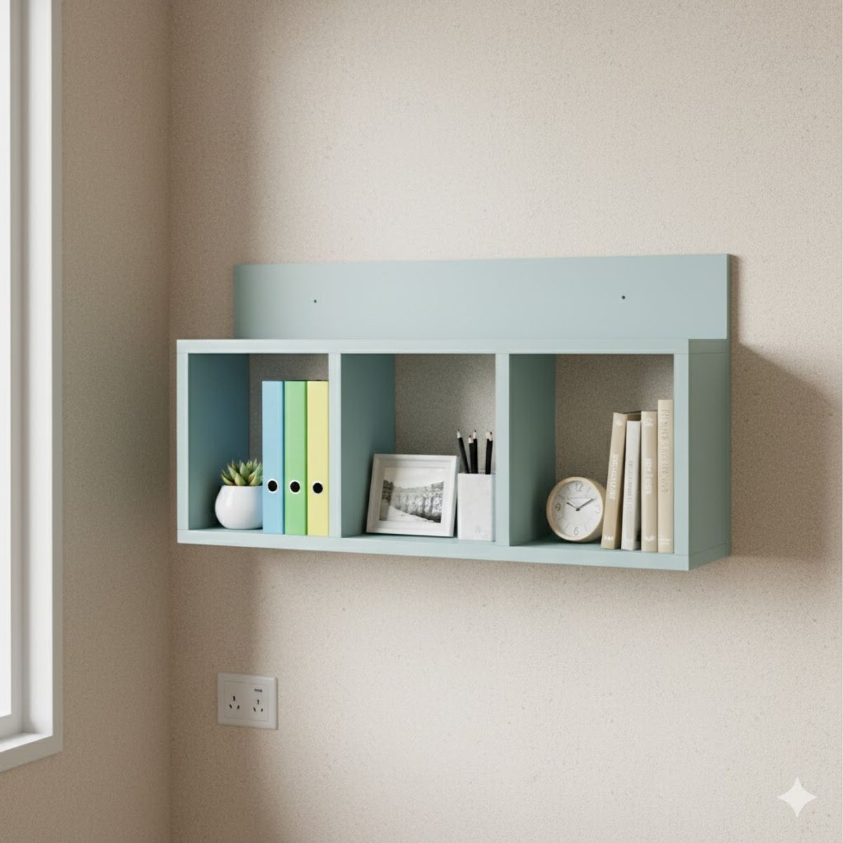 GENERICO - Repisa Estante Flotante Melamina Agave