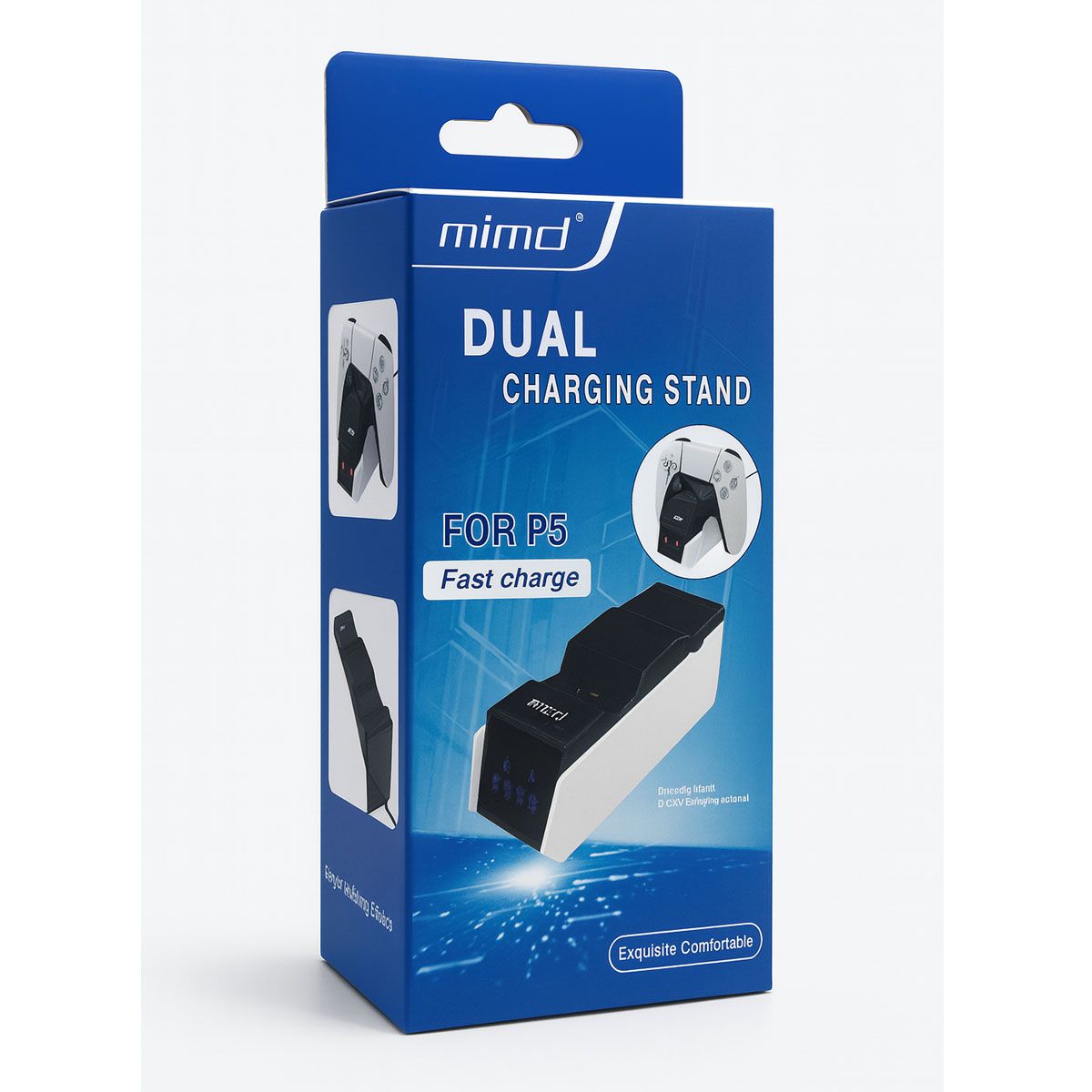 SEISA - Cargador Para Mandos PS5 Dual Carga Rapida Conexión Tipo C