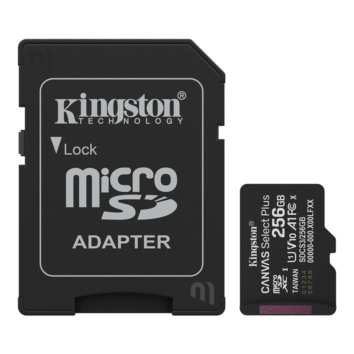 KINGSTON - MEMORIA MICRO SD KINGSTON CANVAS SELECT 256GB 150MBs SDCS3 256GB ORIGINAL