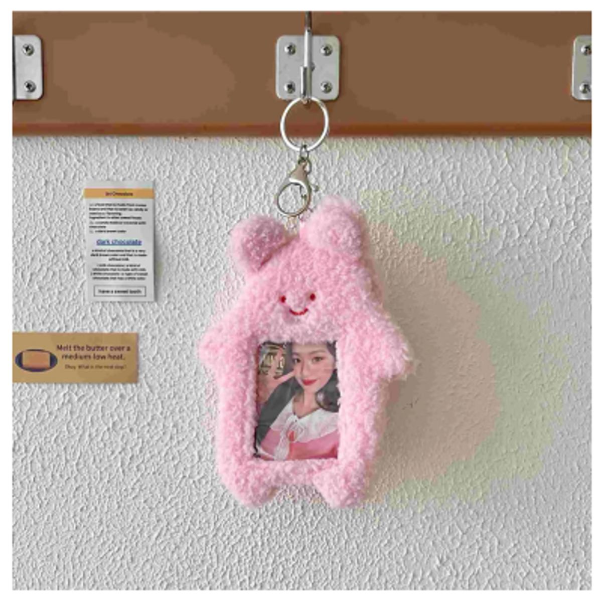 GENERICO - HOLDER PELUCHE ROSA  1