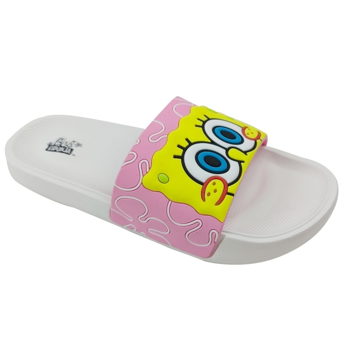 BOB ESPONJA - Sandalias Mujer Playeras Bob Esponja Blanco