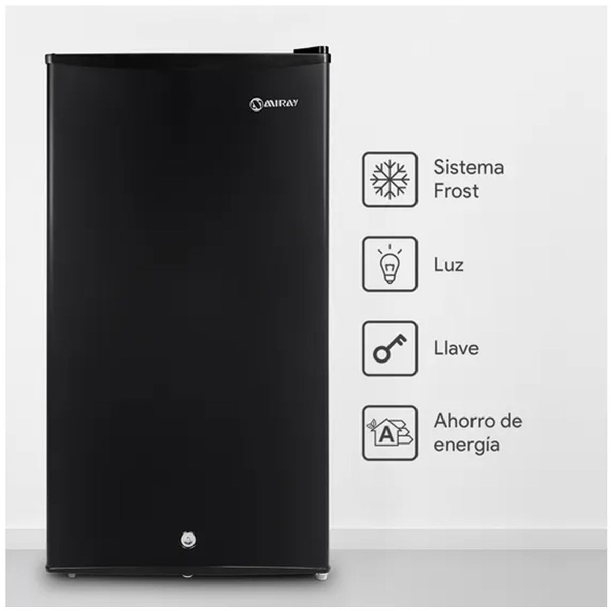 MIRAY - FRIGOBAR-REFRIGERADORA MIRAY RM-93M 93 L NEGRO