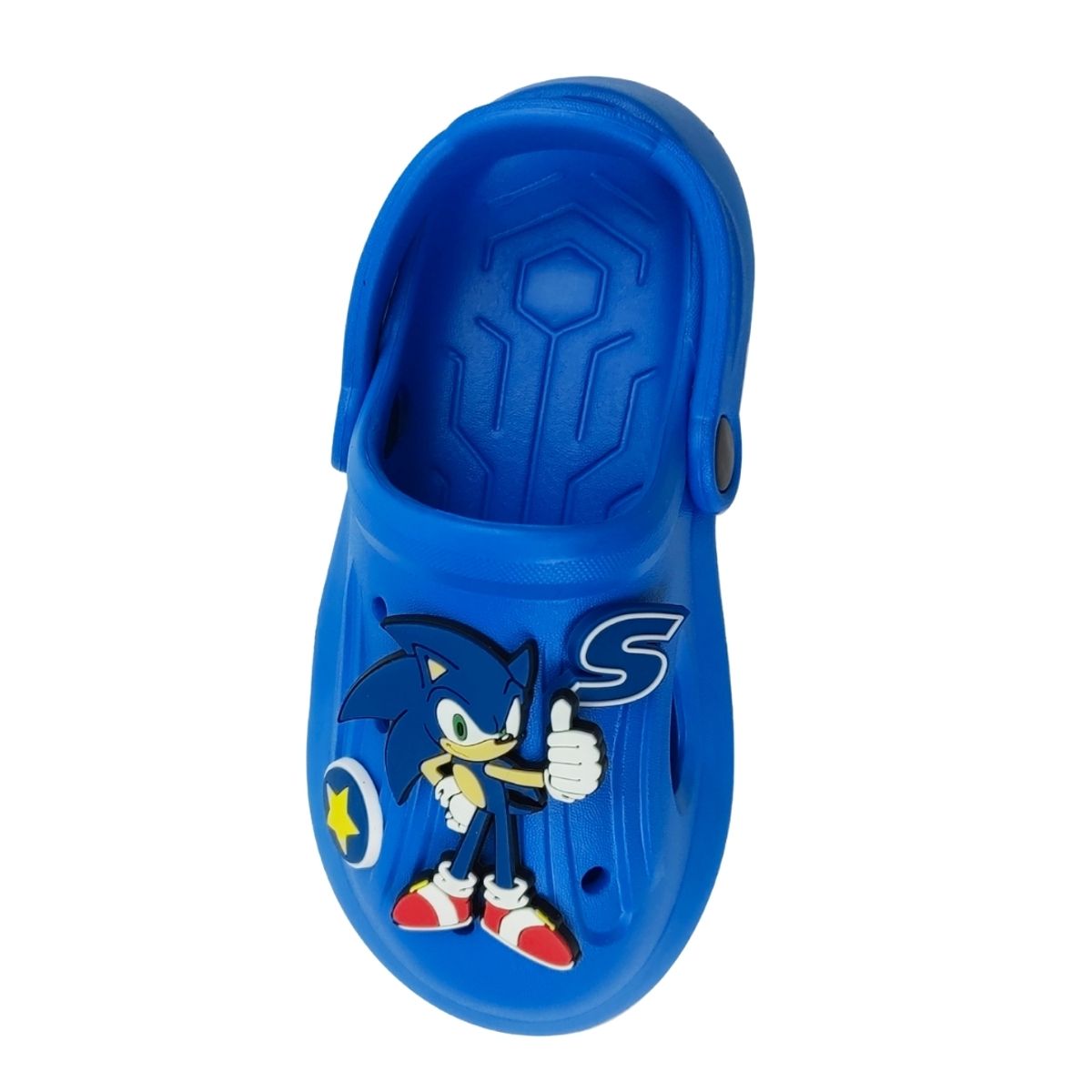 SEGA - Sandalias Niño Clog Casual Sonic Azul