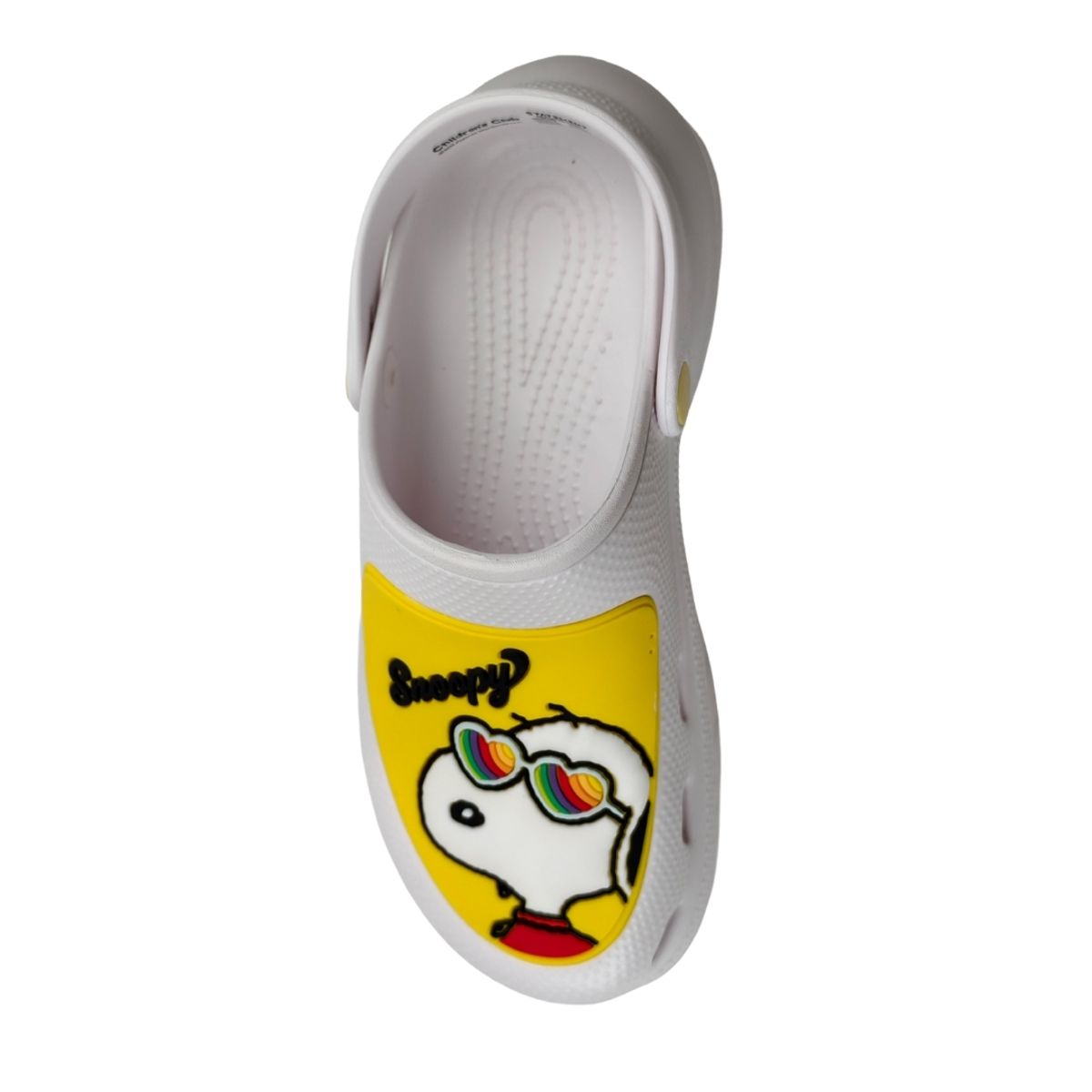 SNOOPY - Sandalias Mujer Clog Casual Snoopy Blanco