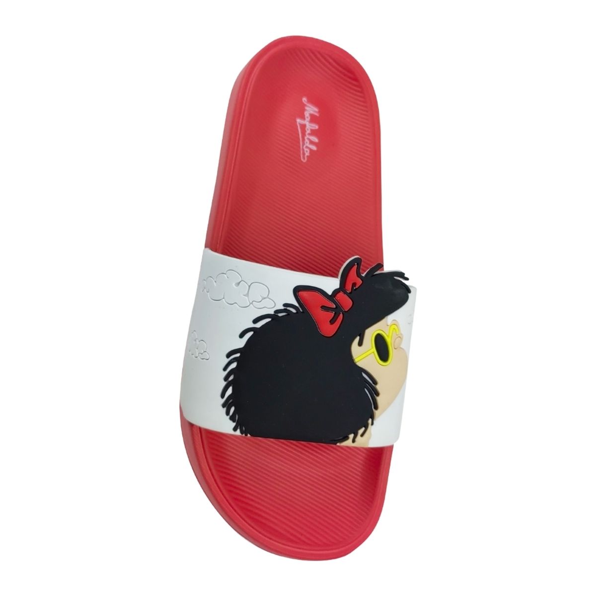 MAFALDA - Sandalias Mujer Playeras Mafalda Rojo