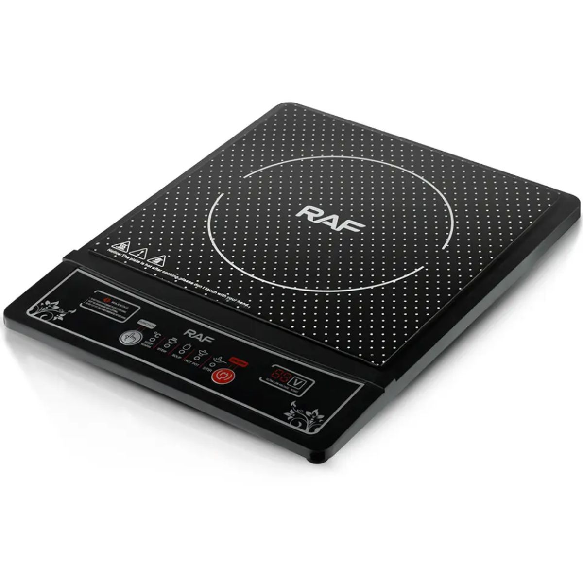 RAFF - Cocina De Inducción 2000W  Rápida Y Segura