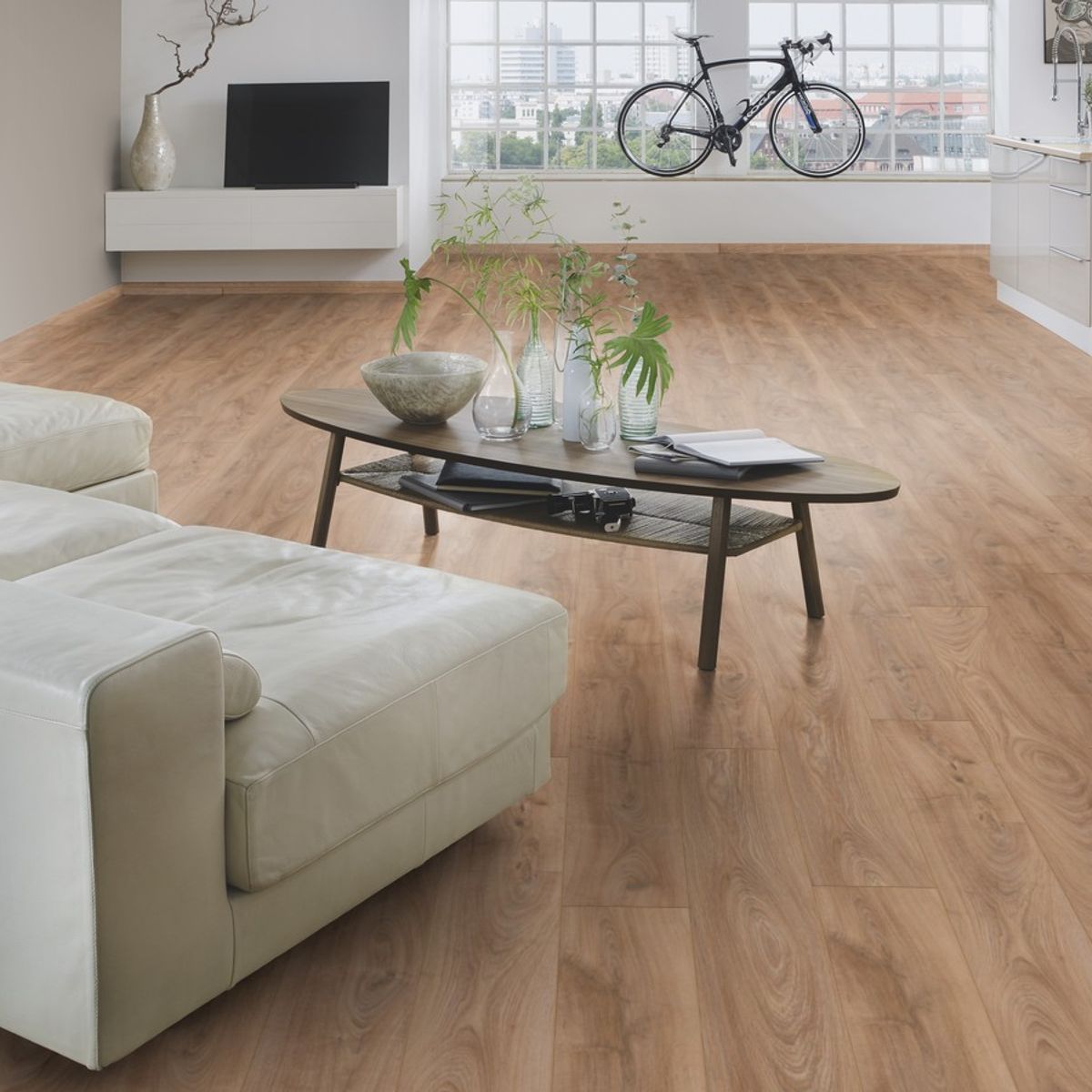 BALEXPO - Piso laminado Hidrofugo Victoria Oak, Organic Classic; 8 mm AC5V4; 195 x 1288 mm