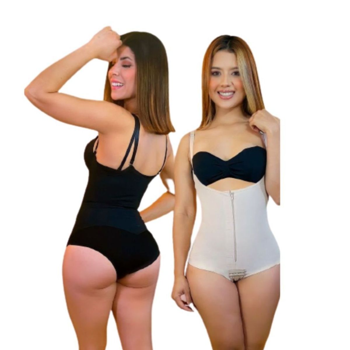 GENERICO - Faja Post Parto Cesárea o Parto Natural Modeladora Alta Compresión Beige XL