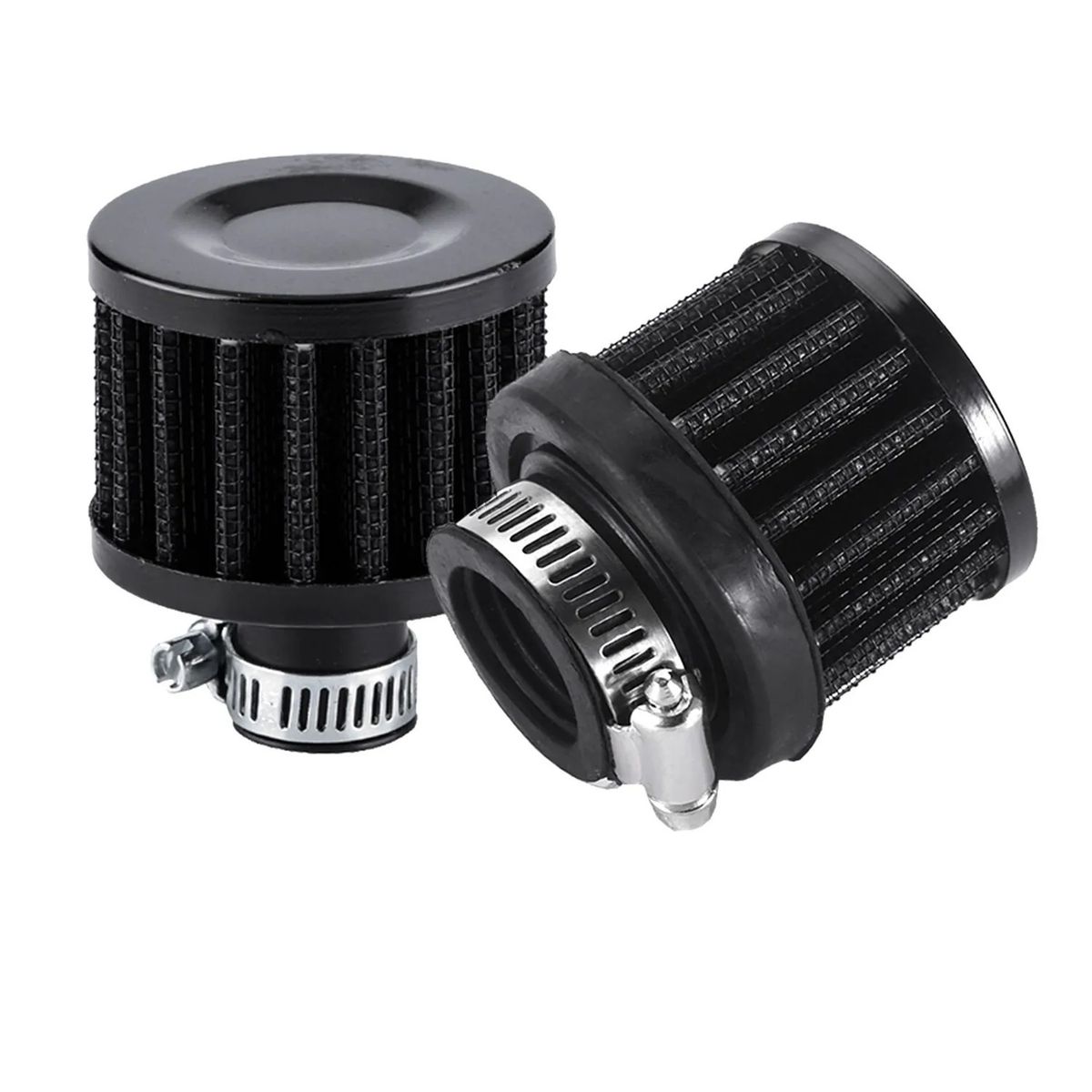 JET - Filtro Conico de Aire Alto Flujo Universal Mini Cilíndrico Negro