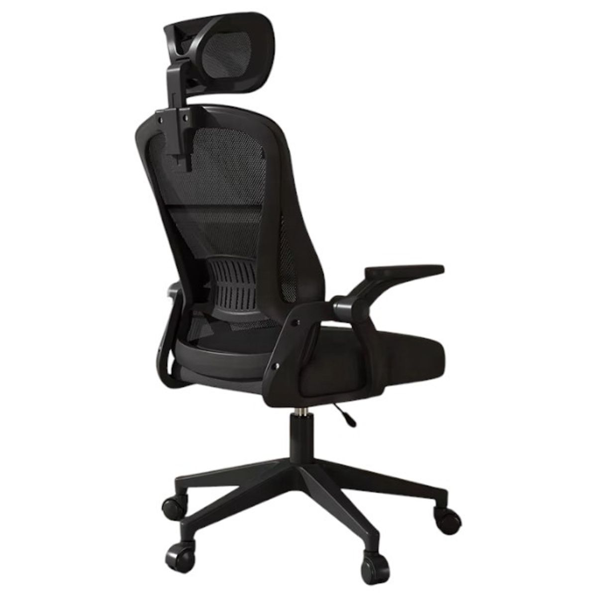 GENERICO - Silla de Oficina Ergonómica con soporte de Cabeza Negro